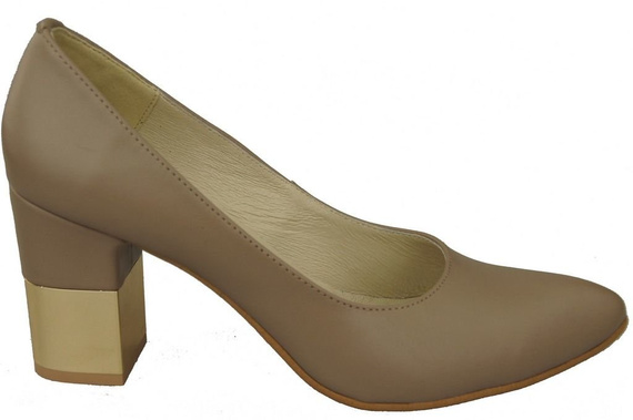 Damenschuhe Cappuccino-Pumps Naturleder 144 ElitaBut