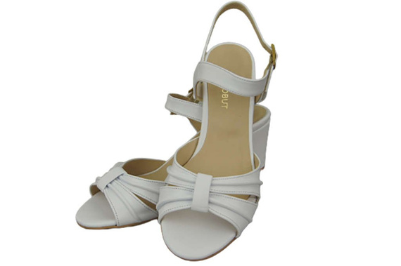 Damenschuhe Sandalen Weiß Naturleder 168 ElitaBut