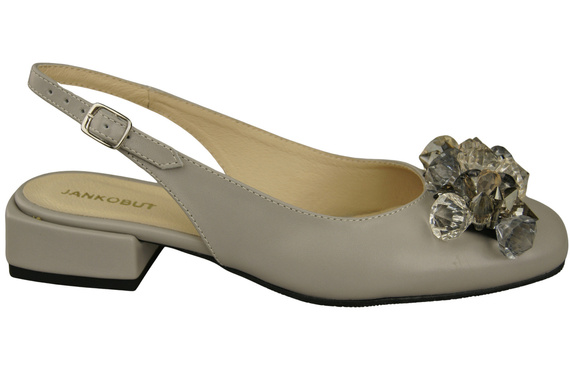 Damen Schuhe Helle Esche Sandalen mit Kristallen Naturleder 215 ElitaBut