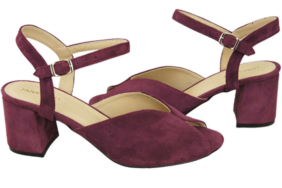 Damenschuhe Sandalen Burgund Naturleder Wildleder 185 ElitaBut