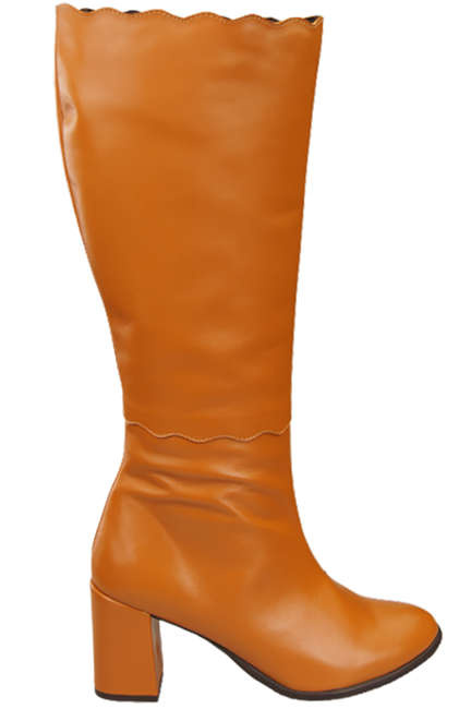 Klassische Damenstiefel, Naturleder, Rude 176 ElitaBut