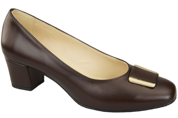 Damenschuhe Pumps Naturleder 187 Schokolade ElitaBut