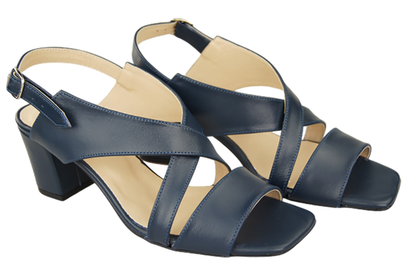 Damenschuhe Sandalen Marineblau Naturleder 149 ElitaBut