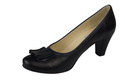 Damenschuhe Pumps, Naturleder, Schwarz 824 ElitaBut