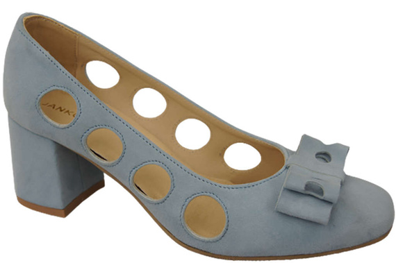 Damenschuhe Pumps Hellblau Natürliches Wildleder 182 ElitaBut