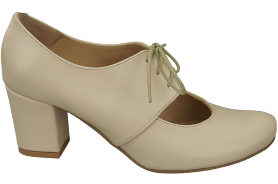 Schuhe Damenschuhe, Naturleder, Beige 161 ElitaBut