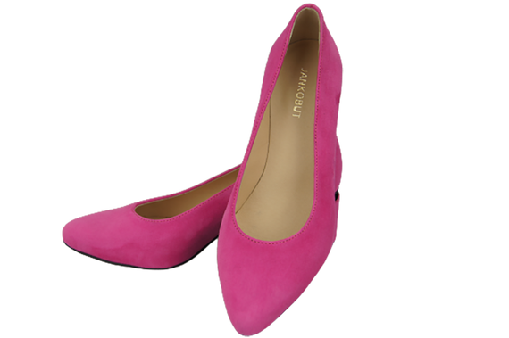 Damenschuhe Pumps Fuchsia Natürliches Wildleder 143 Von ElitaBut
