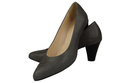 Damenschuhe Pumps, Naturleder, Schuppenmotiv, Grau 927 ElitaBut