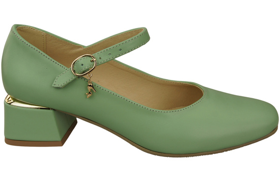 Damenschuhe Minze Riemchenpumps Naturleder 202 ElitaBut