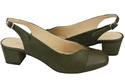 Damenschuhe Sandalen Naturleder 165 Olive ElitaBut