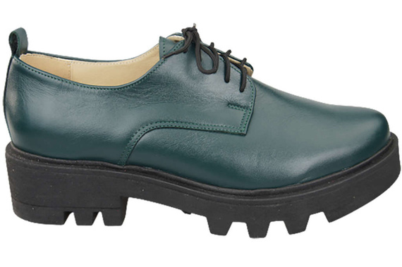 Schuhe Damen Schnürschuhe Malachitleder Natur 180 ElitaBut