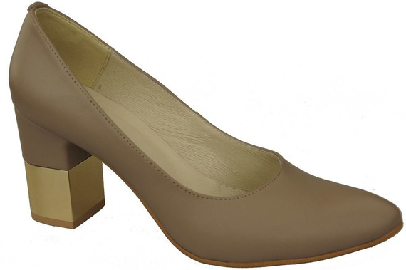 Damenschuhe Cappuccino-Pumps Naturleder 144 ElitaBut