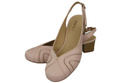 Damenschuhe Sandalen, Naturleder, Puderrosa 842 ElitaBut