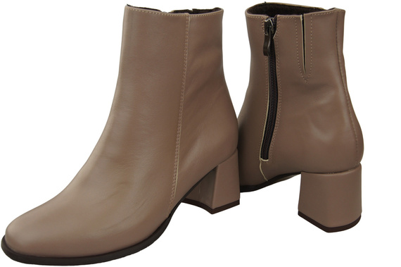 Damenstiefel Cappuccino Dunkel für Winter Naturleder 214 Z ElitaBut