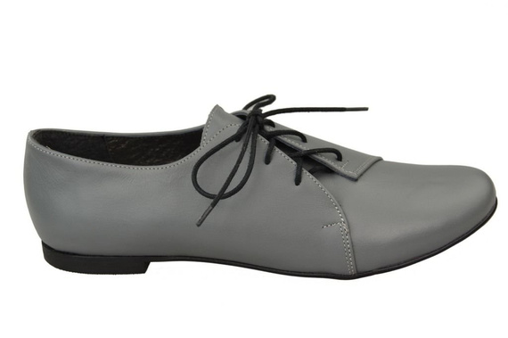 Damen Ballerinas Grau, Naturleder 110 ElitaBut