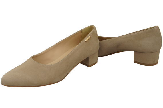 Bequeme Damen-Schuhe Cappuccino Dunkel aus echtem Veloursleder 220 Z ElitaBut