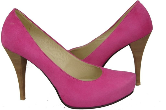 Damenschuhe Pumps Fuchsia Naturleder Wildleder 644 ElitaBut