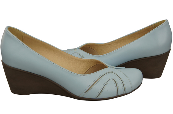 Damen Schwarz Naturleder Gestiefelte Hellblau 828 ElitaBut