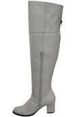 Footwear Overknee-Stiefel für Damen, Naturleder 190, Weiß ElitaBut