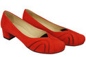 Damenschuhe Pumps, natürliches Wildleder, Rot 786 von ElitaBut