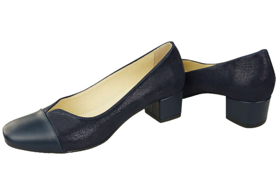 Damenschuhe Pumps Naturleder 164 Marineblau ElitaBut