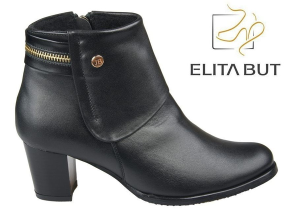 Damenstiefel, warm, Naturleder, Schwarz 880 Z ElitaBut