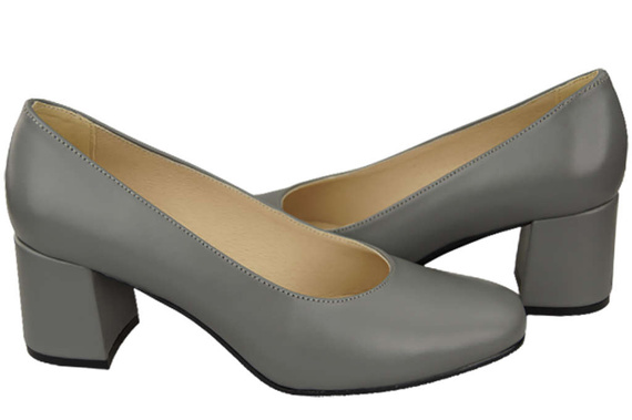 Damenschuhe Pumps Naturleder 171 Grau ElitaBut