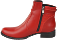 Damen-Winterstiefel, Naturleder, Rot 156 von ElitaBut