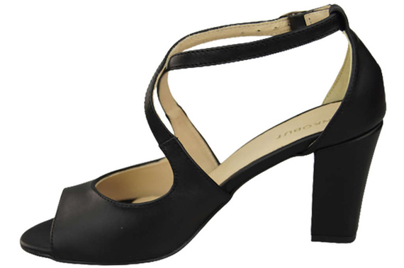 Damenschuhe Sandalen Schwarz Naturleder 186 ElitaBut