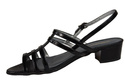 Damenschuhe Sandalen mit flachem Absatz Schwarz 622 ElitaBut