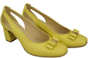 Schuhe Damen Lemon Pumps aus Naturleder mit dekorativem Absatz 199 ElitaBut