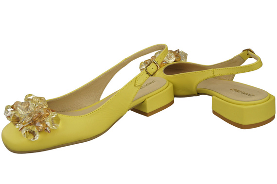 Damen Schuhe Zitrone Sandalen mit Kristallen Naturleder 215 ElitaBut