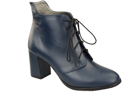 Damenschuhe Schnürstiefel Frühling/Herbst Naturleder Marineblau 174 L ElitaBut