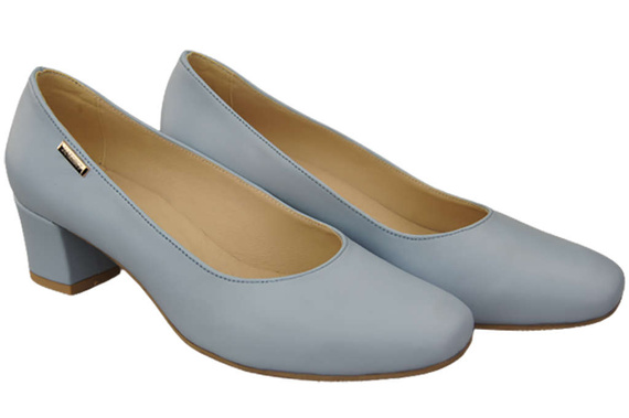 Damenschuhe Pumps Naturleder 172 Blau ElitaBut