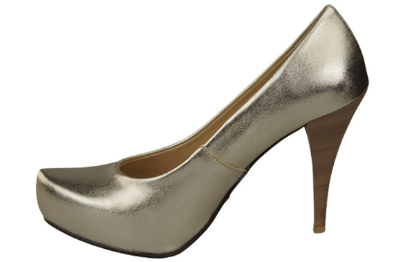 Damenschuhe Pumps Naturleder Gold 644 ElitaBut