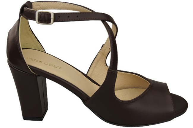 Damenschuhe Schokoladensandalen, Naturleder 186 ElitaBut