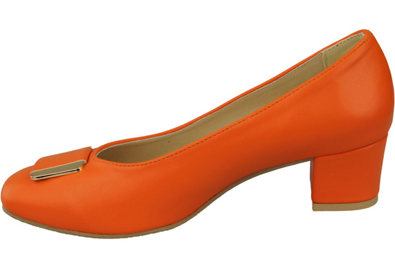 Damenschuhe Pumps Naturleder 187 Orange ElitaBut