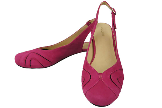 Damenschuhe Sandalen, Naturleder, Wildleder, Lila 842 von ElitaBut