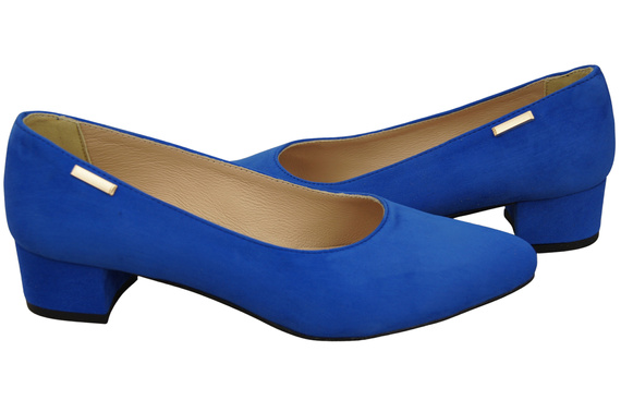 Bequeme Damen-Schuhe Azurblau aus echtem Veloursleder 220 Z ElitaBut