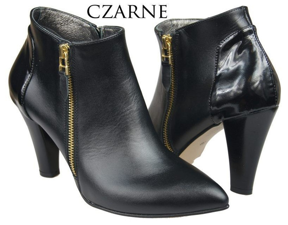 Warme Damenstiefel, Naturleder, Schwarz 866 von ElitaBut