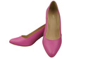 Damen Pumps Fuchsie Echtleder Spitz Zehen Absatz ElitaBut 221