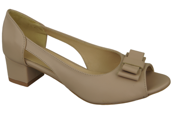 Damenschuhe Cappuccino-Sandalen, Naturleder, 145 ElitaBut