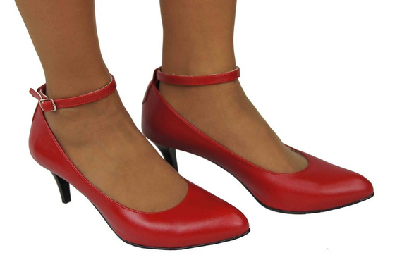 Damenschuhe Rote Pumps, Naturleder 997 ElitaBut