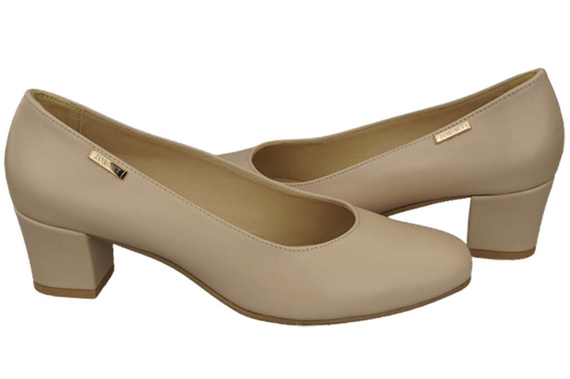 Damenschuhe Pumps Naturleder 172 Cappuccino ElitaBut