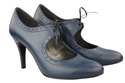 Damenschuhe Pumps Naturleder Marineblau 553 ElitaBut