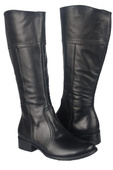 Damenstiefel, Naturleder, Schwarz 636 ElitaBut