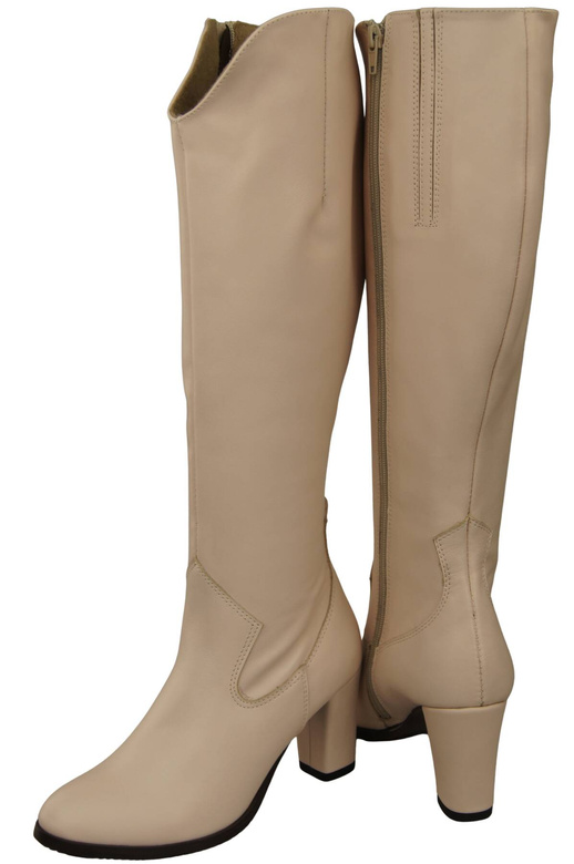 Stilvolle Damen Puderrosa Stiletto Stiefel Naturleder 211 ElitaBut