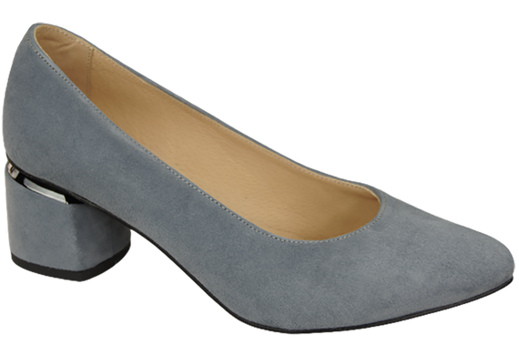 Damenschuhe Pumps Grau Natürliches Wildleder 143 Von ElitaBut