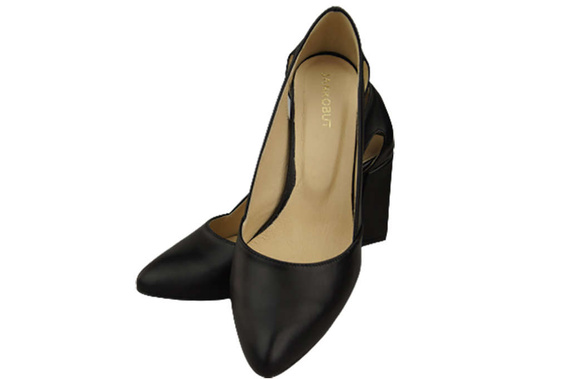 Damenschuhe Pumps Schwarz Naturleder 184 ElitaBut