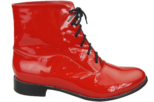 Damenstiefel Frühling/Herbst Naturleder Rot Lack 155 L ElitaBut